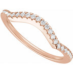 Accented Criss-Cross Engagement Ring or Band