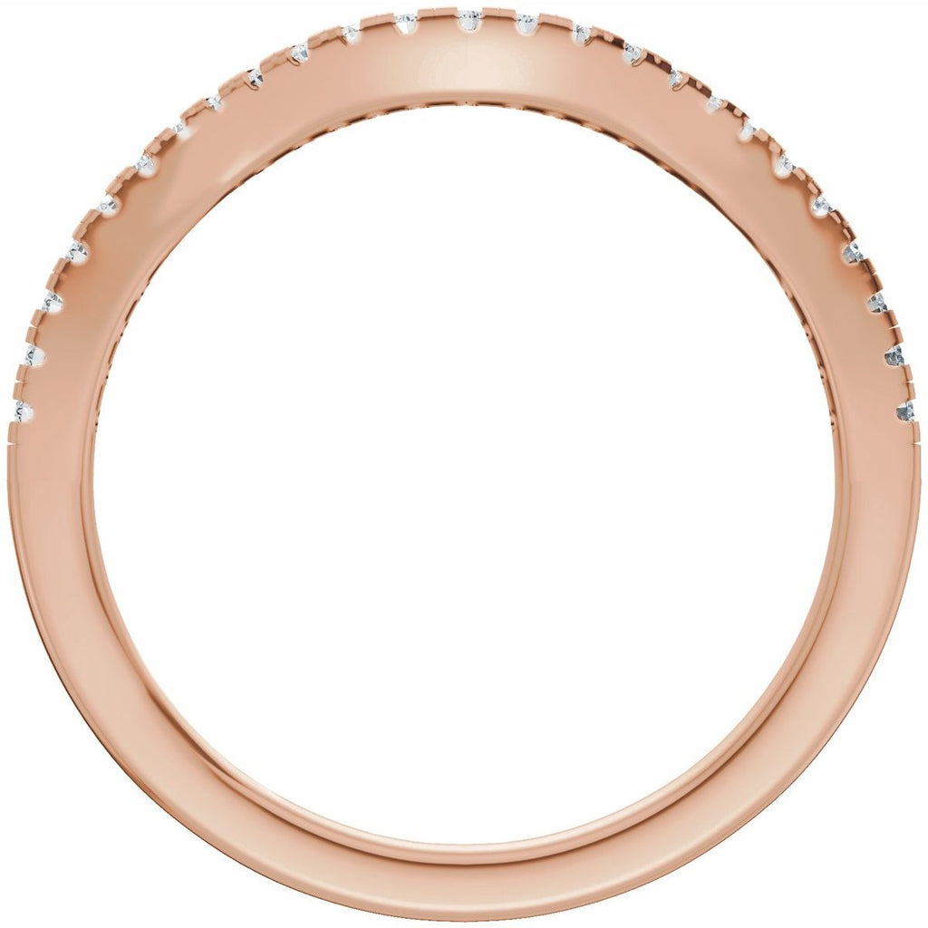 Accented Criss-Cross Engagement Ring or Band