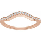 Accented Criss-Cross Engagement Ring or Band
