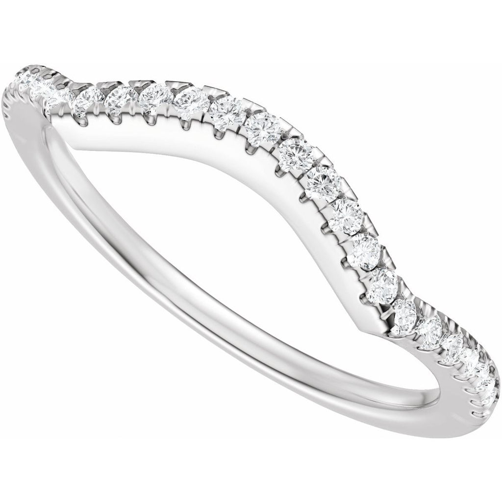 Accented Criss-Cross Engagement Ring or Band
