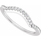 Accented Criss-Cross Engagement Ring or Band