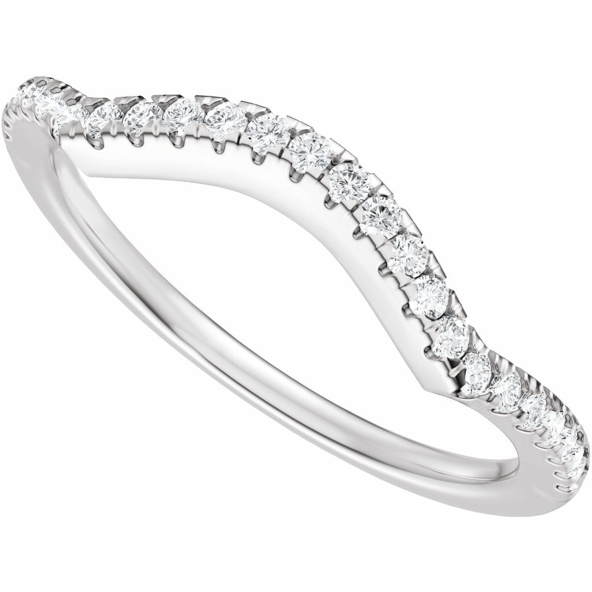 Accented Criss-Cross Engagement Ring or Band