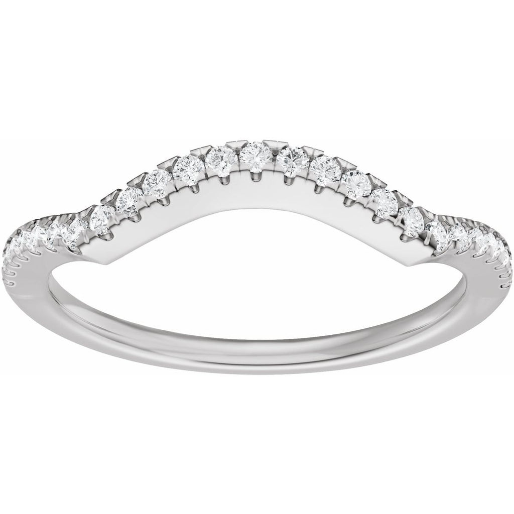 Accented Criss-Cross Engagement Ring or Band