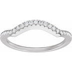 Accented Criss-Cross Engagement Ring or Band