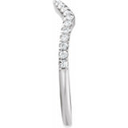 Accented Criss-Cross Engagement Ring or Band