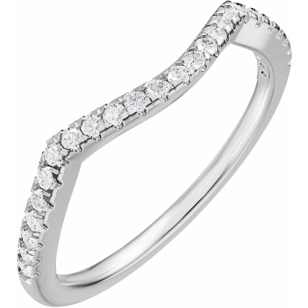 Accented Criss-Cross Engagement Ring or Band