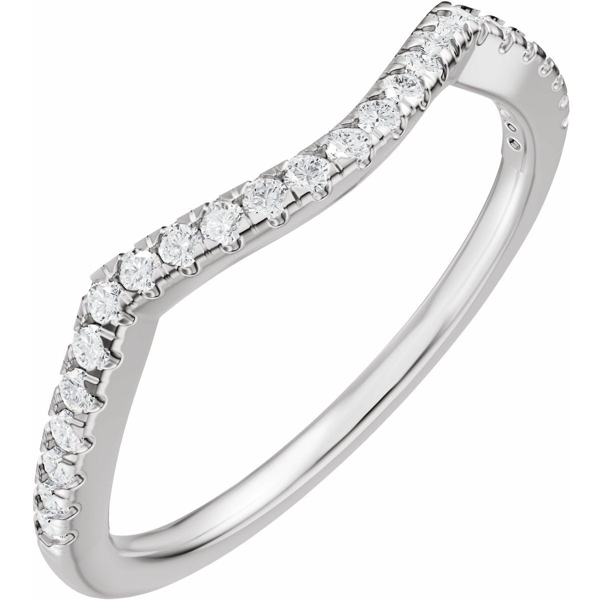 Accented Criss-Cross Engagement Ring or Band