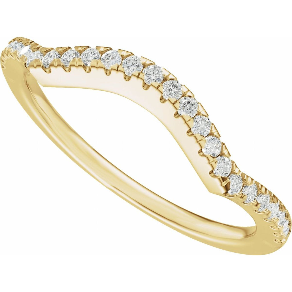 Accented Criss-Cross Engagement Ring or Band