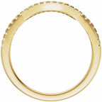 Accented Criss-Cross Engagement Ring or Band