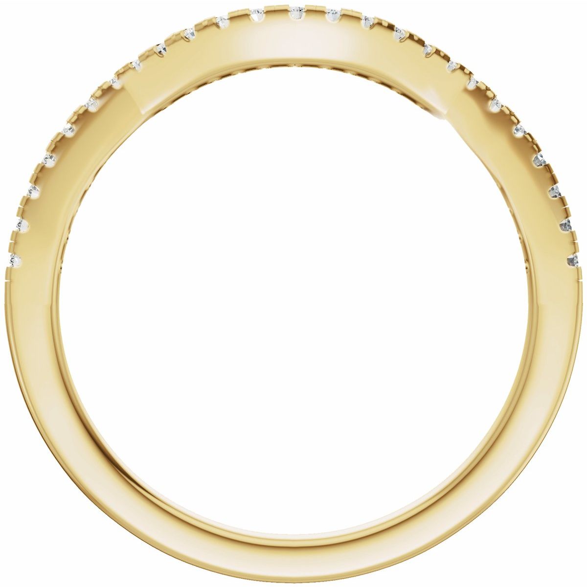 Accented Criss-Cross Engagement Ring or Band
