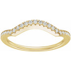 Accented Criss-Cross Engagement Ring or Band