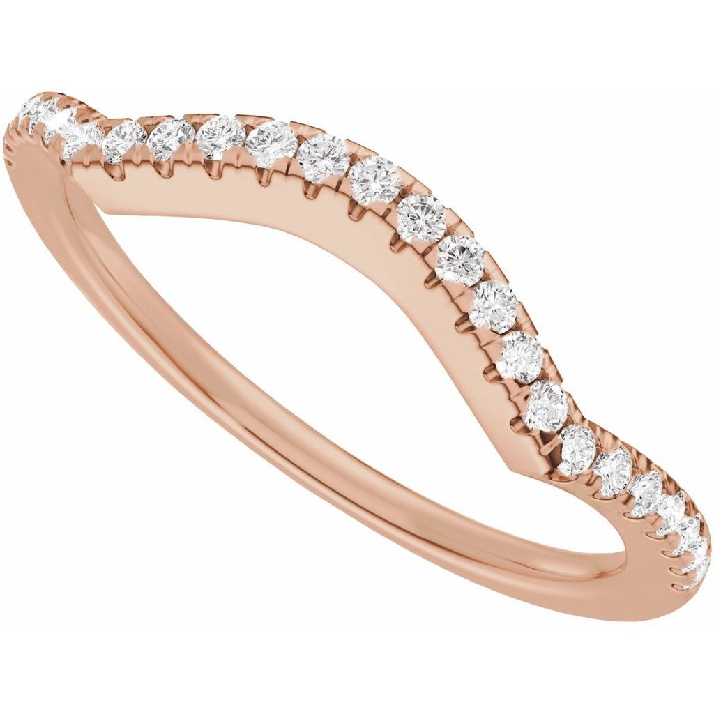 Accented Criss-Cross Engagement Ring or Band