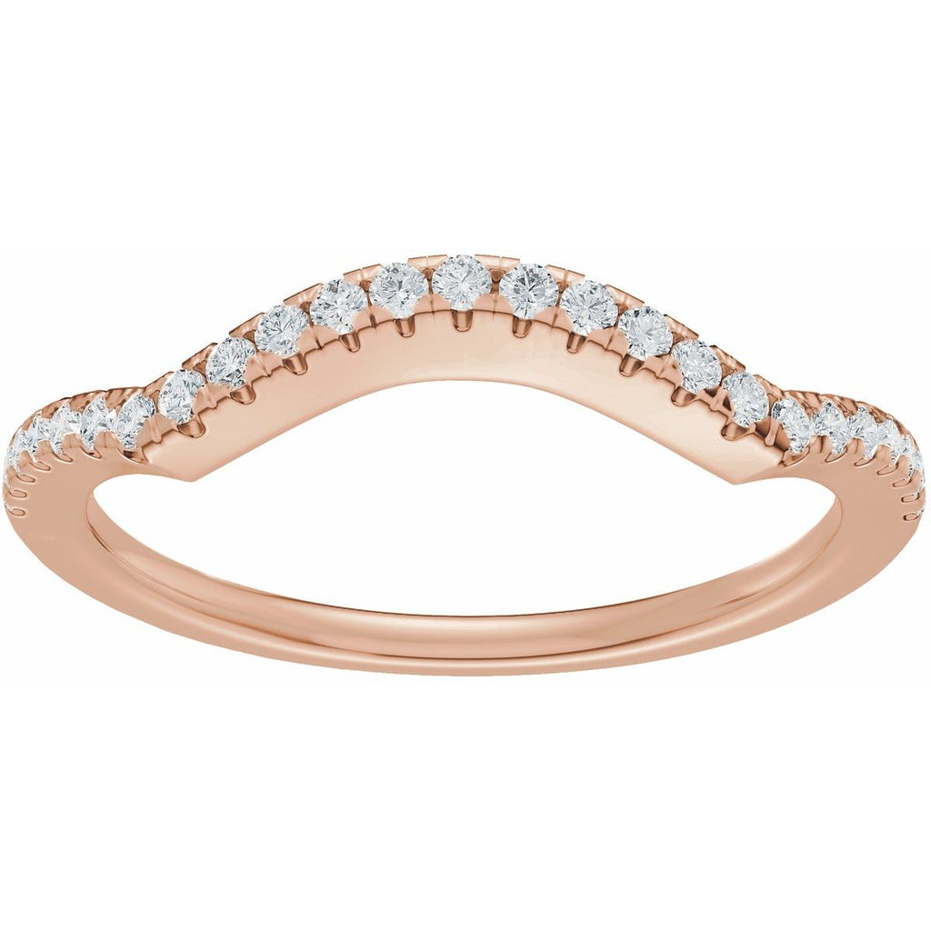 Accented Criss-Cross Engagement Ring or Band