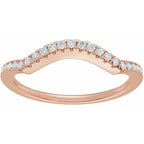 Accented Criss-Cross Engagement Ring or Band