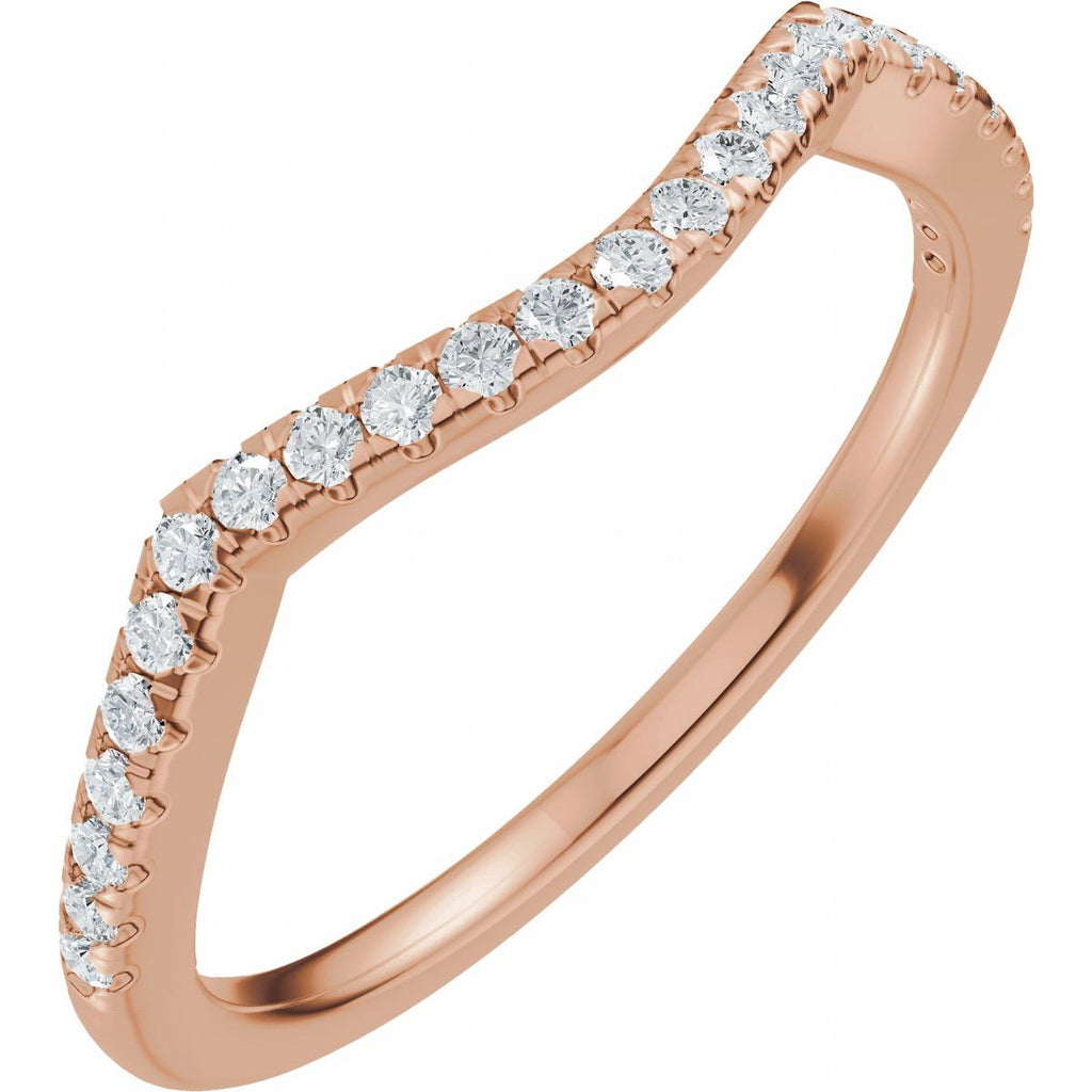 Accented Criss-Cross Engagement Ring or Band