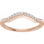 Accented Criss-Cross Engagement Ring or Band