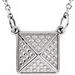 Granulated Pyramid Necklace or Center