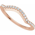 Accented Criss-Cross Engagement Ring or Band