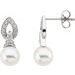 Accented Pearl Earrings