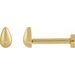 Teardrop Stud Earrings
