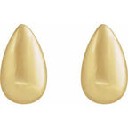 Teardrop Stud Earrings