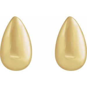 Teardrop Stud Earrings