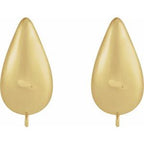 Puffed Hoop Earring Top