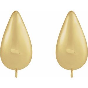 Puffed Hoop Earring Top