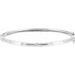 Accented Hinged Bangle Bracelet