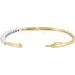 Accented Hinged Bangle Bracelet