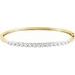 Accented Hinged Bangle Bracelet