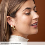 Flat Tube Hoop Earrings