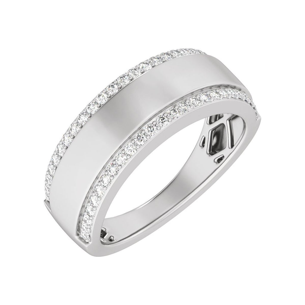 Stepped-Edge Tapered Half Round Band