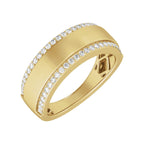 Stepped-Edge Tapered Half Round Band