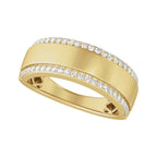Stepped-Edge Tapered Half Round Band