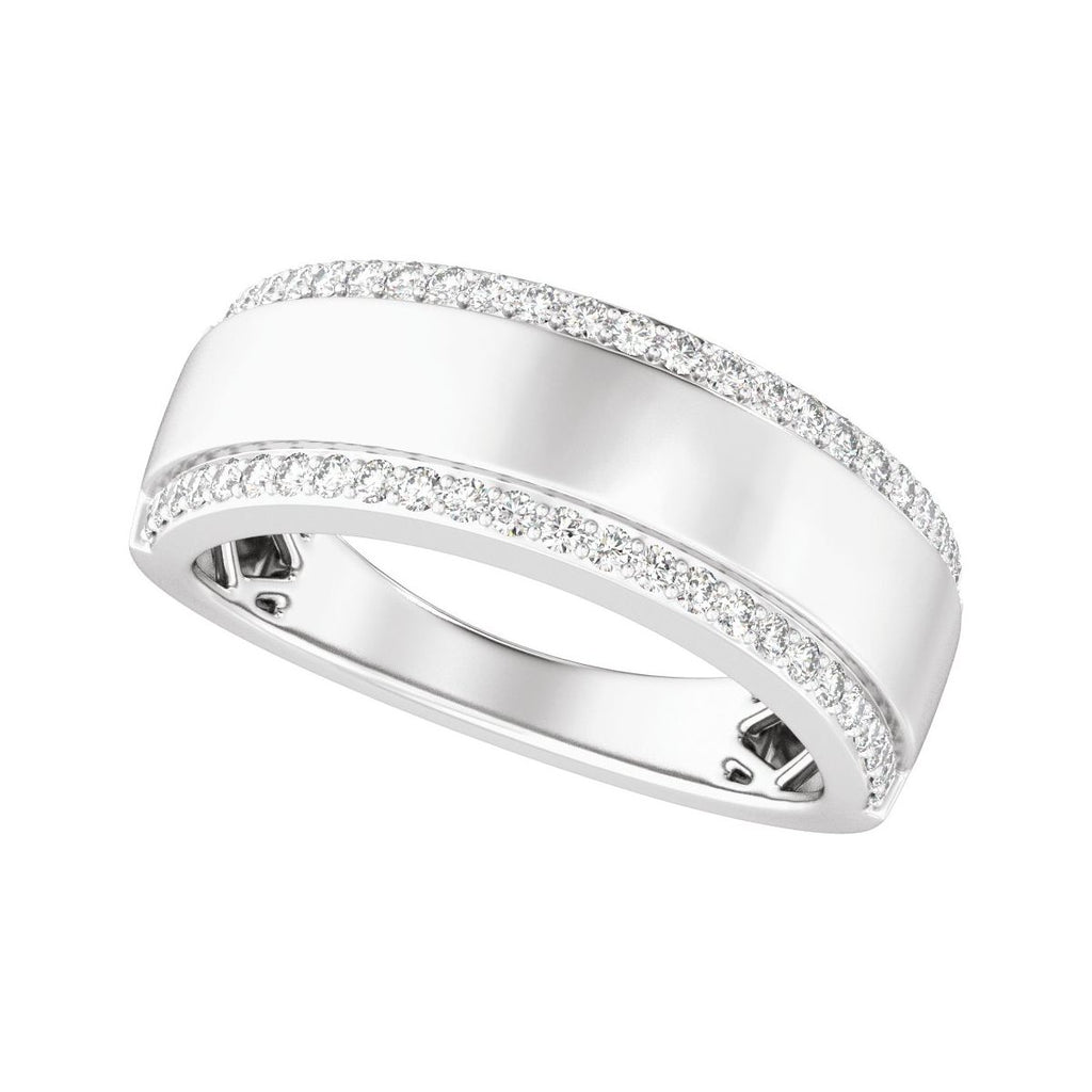 Stepped-Edge Tapered Half Round Band