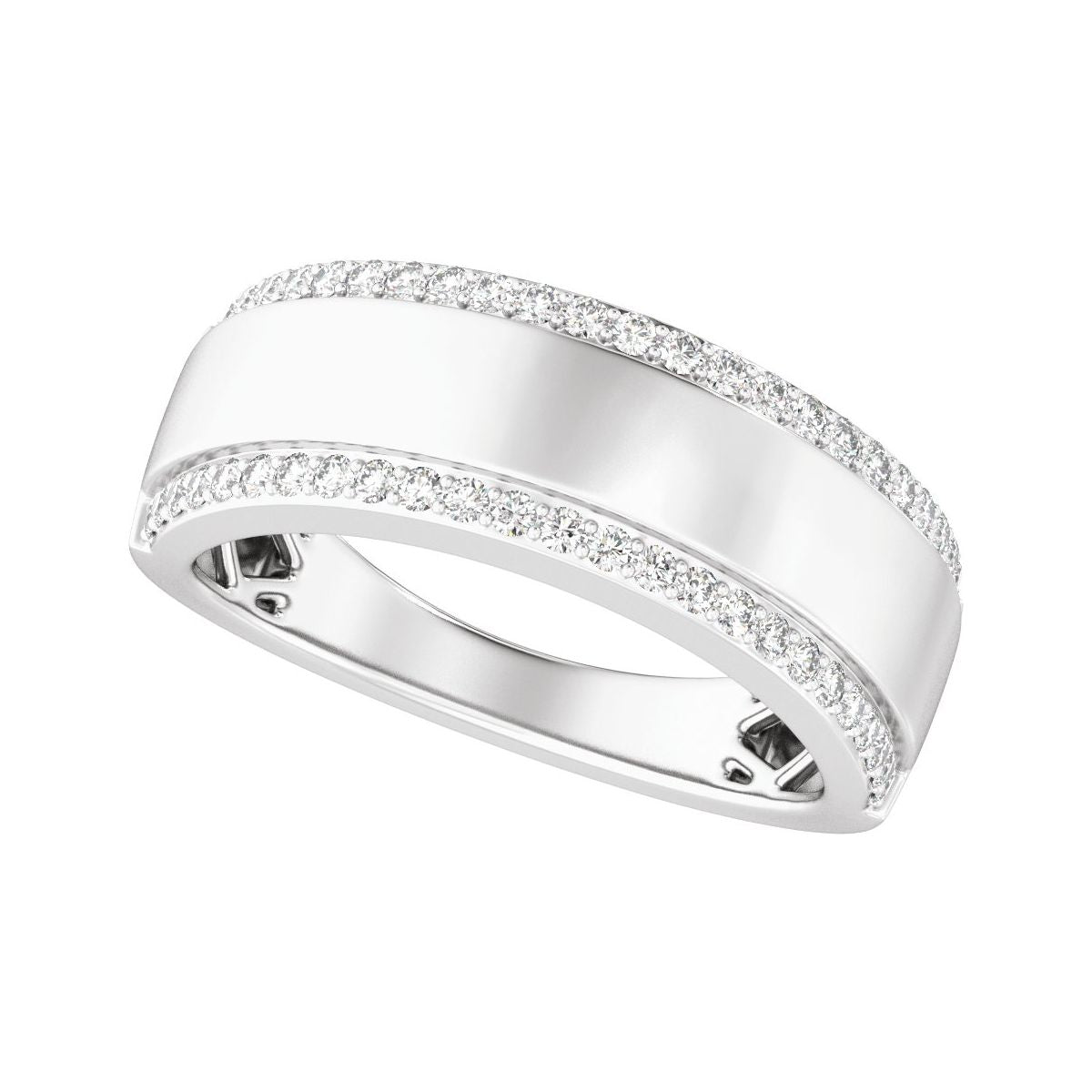 Stepped-Edge Tapered Half Round Band