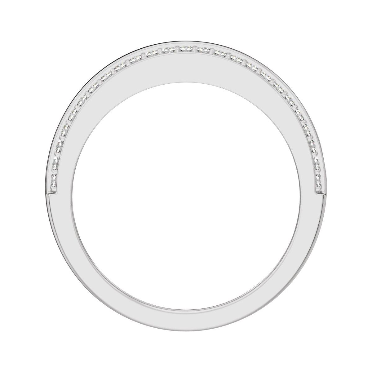 Stepped-Edge Tapered Half Round Band