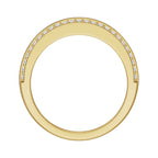 Stepped-Edge Tapered Half Round Band