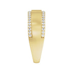 Stepped-Edge Tapered Half Round Band