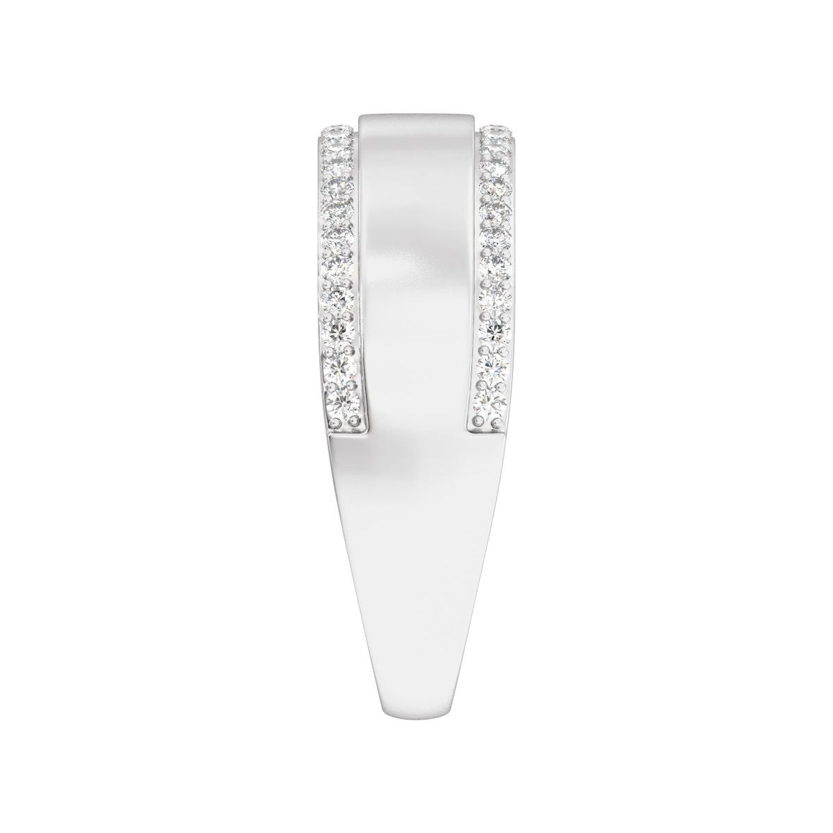 Stepped-Edge Tapered Half Round Band