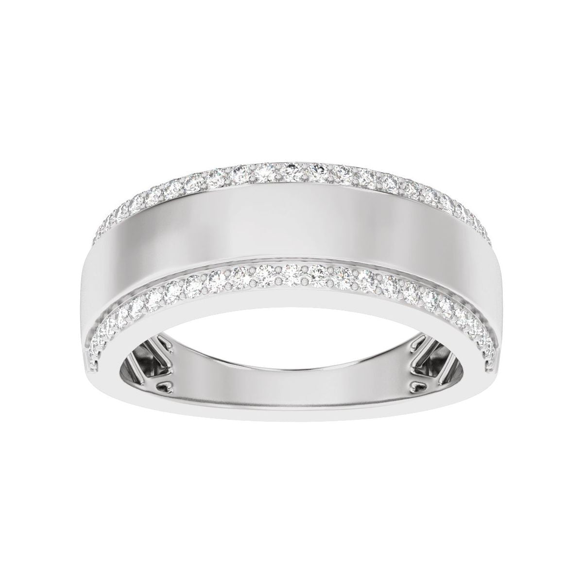 Stepped-Edge Tapered Half Round Band