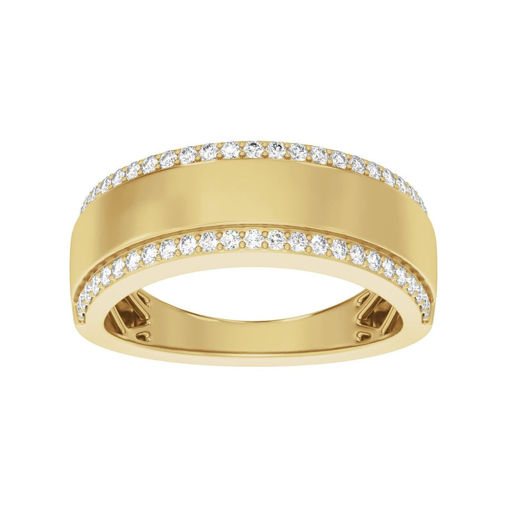 Stepped-Edge Tapered Half Round Band