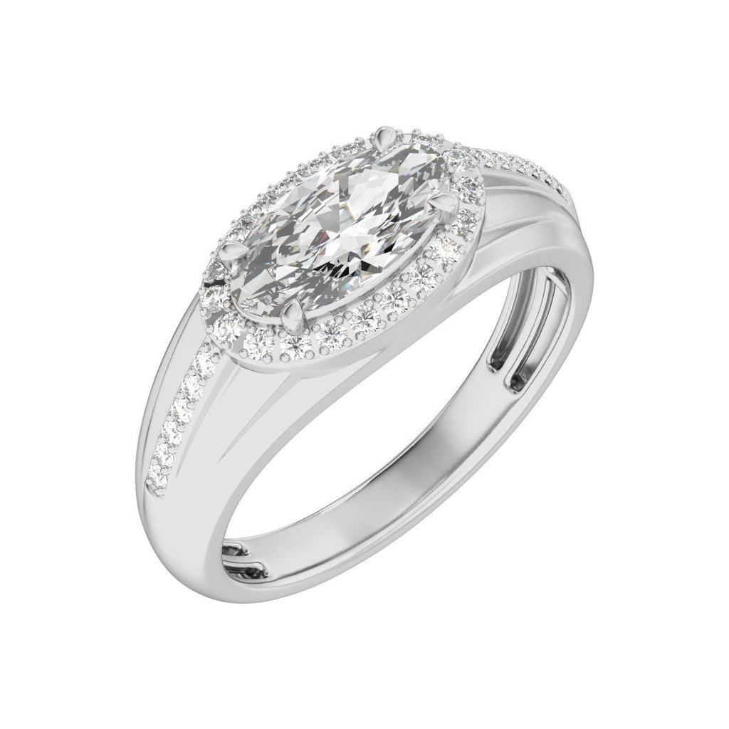 Halo-Style Tapered Band