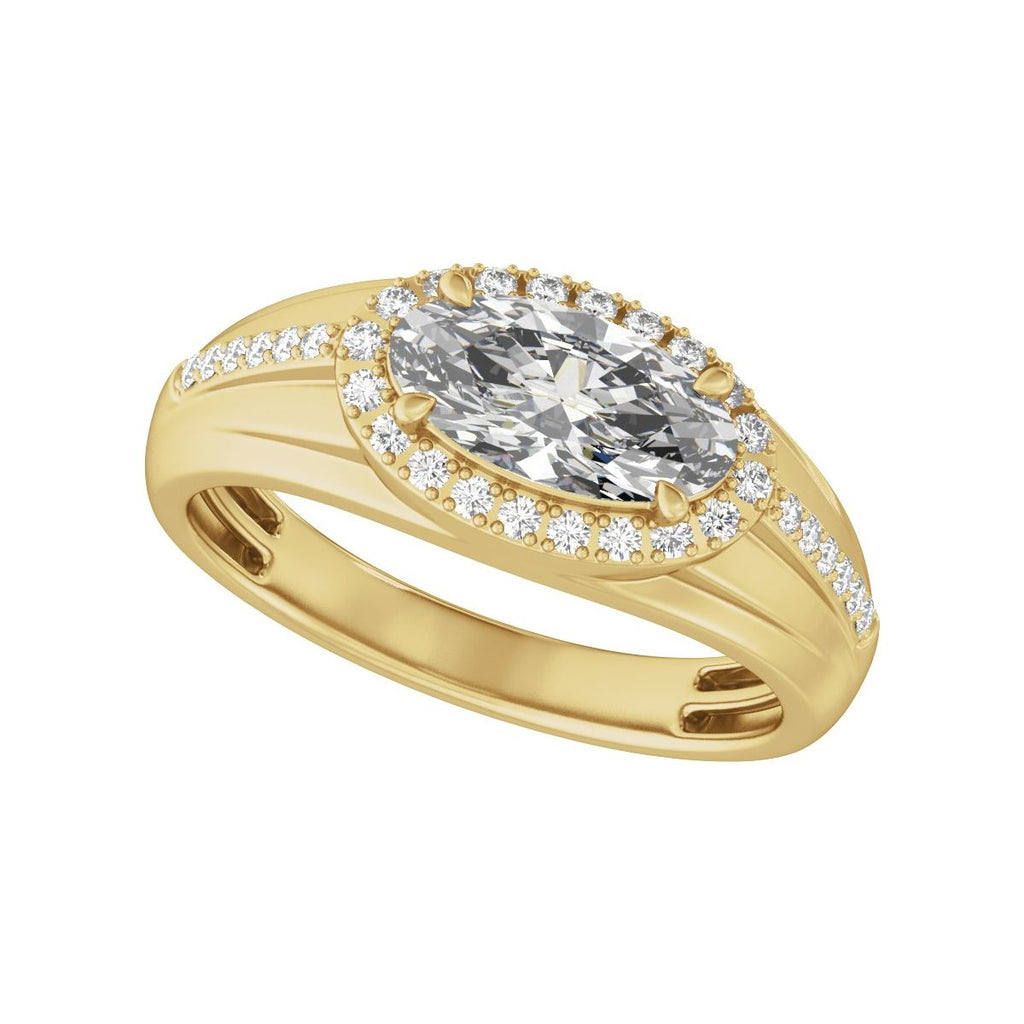 Halo-Style Tapered Band