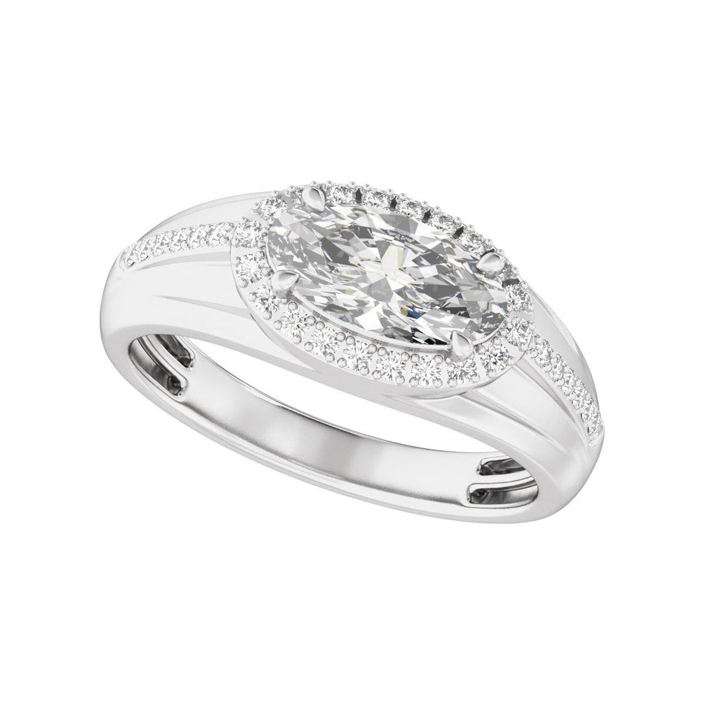 Halo-Style Tapered Band