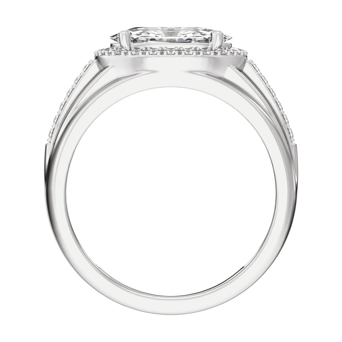 Halo-Style Tapered Band