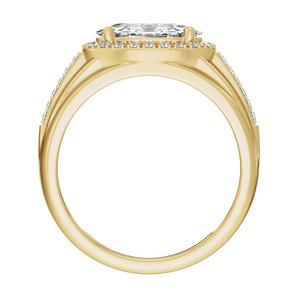 Halo-Style Tapered Band