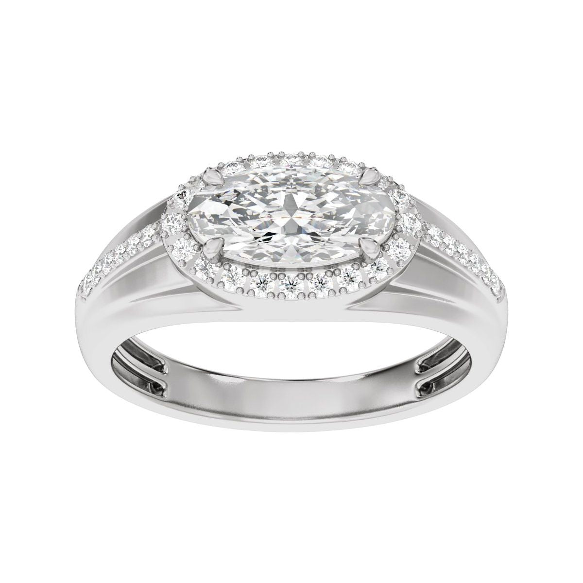 Halo-Style Tapered Band