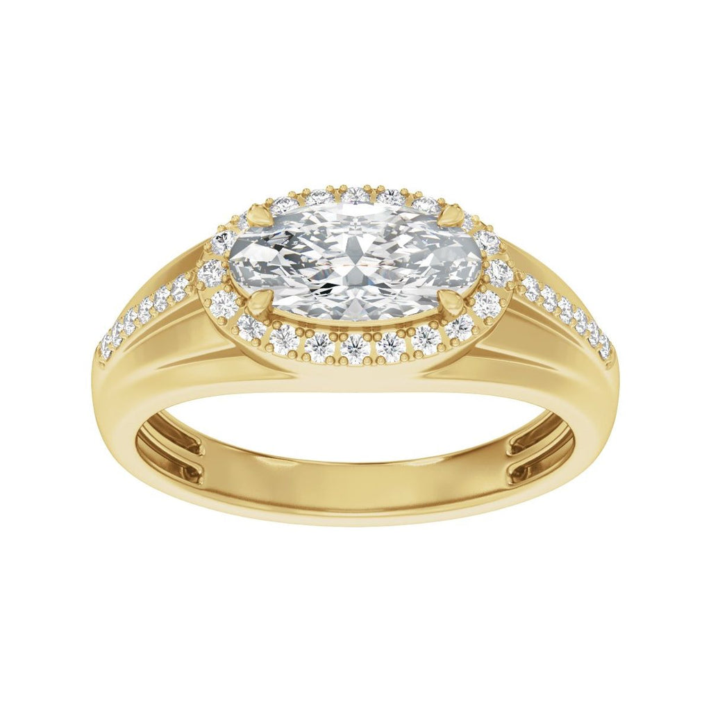 Halo-Style Tapered Band